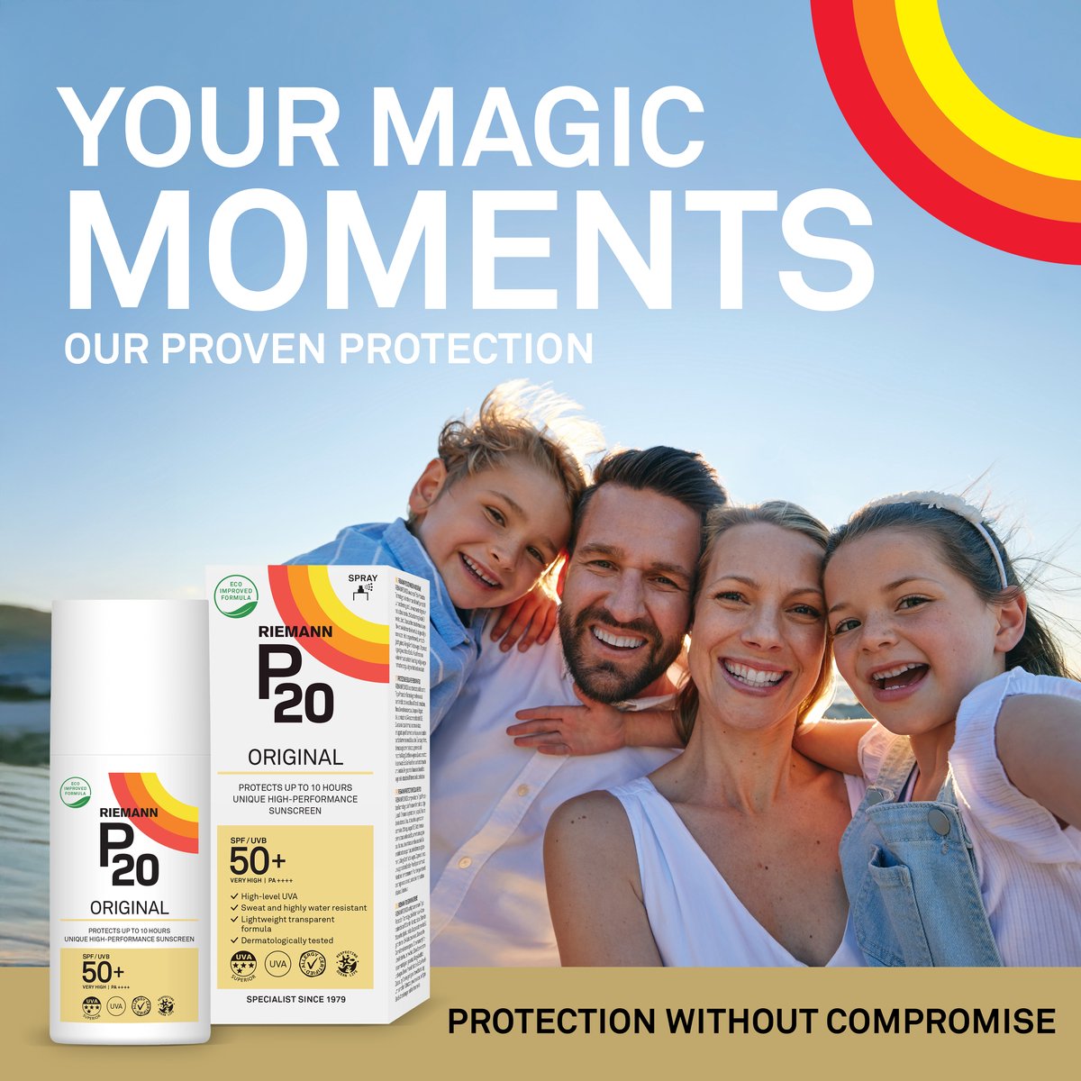 P20 Original SPF 50+ - Sunscreen Spray - factor 50+ - 175 ml