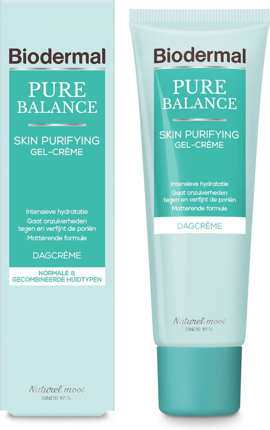 Biodermal Pure Balance Day Cream Skin Purifying Gel-Cream - Day Cream - 50ml