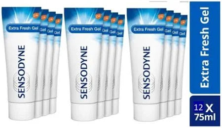 12 x Sensodyne Extra Fresh Gel Toothpaste 75ml