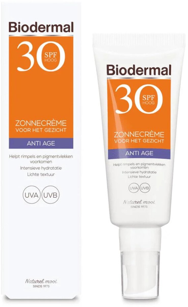 Biodermal Anti Age Zonnecrème Gezicht SPF30 40 ML