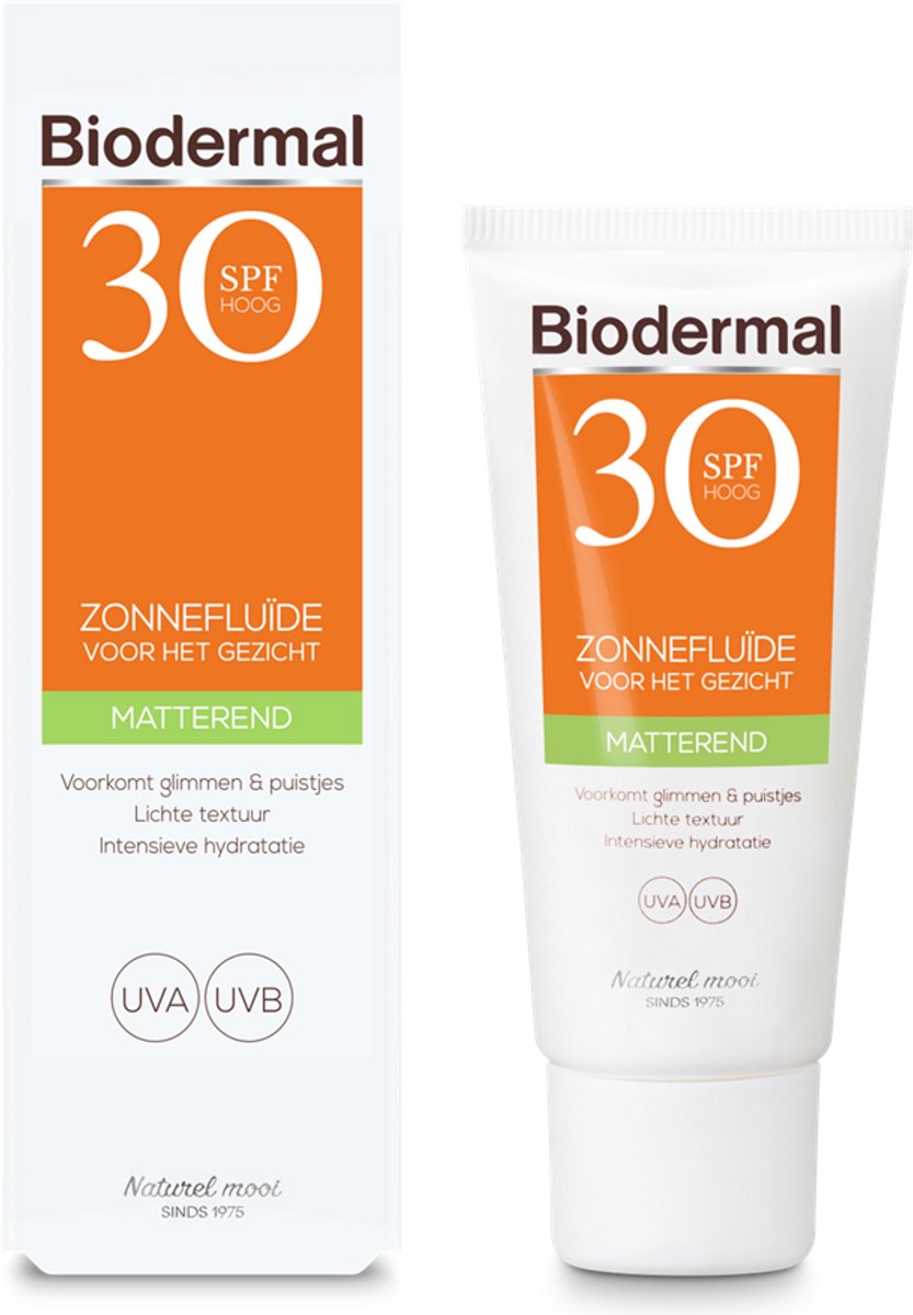 Biodermal Sunscreen - Mattifying Sun Fluid for the face SPF 30 - 40ml