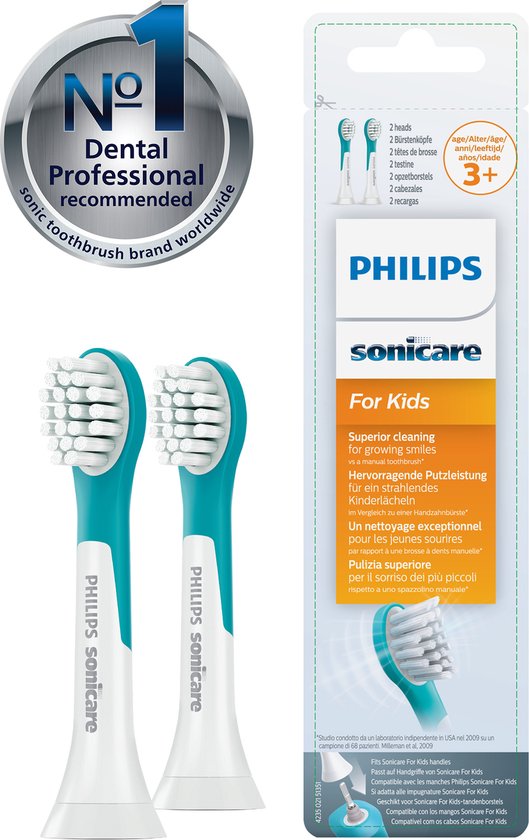 Philips Sonicare For Kids Compact HX6032/33 - Tête de brosse - 2 pièces - Vert
