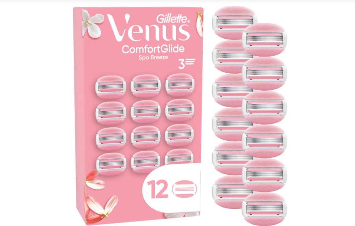 Gillette Venus Comfortglide Spa Breeze Scheermesjes voor Vrouwen - 12 navulmesjes