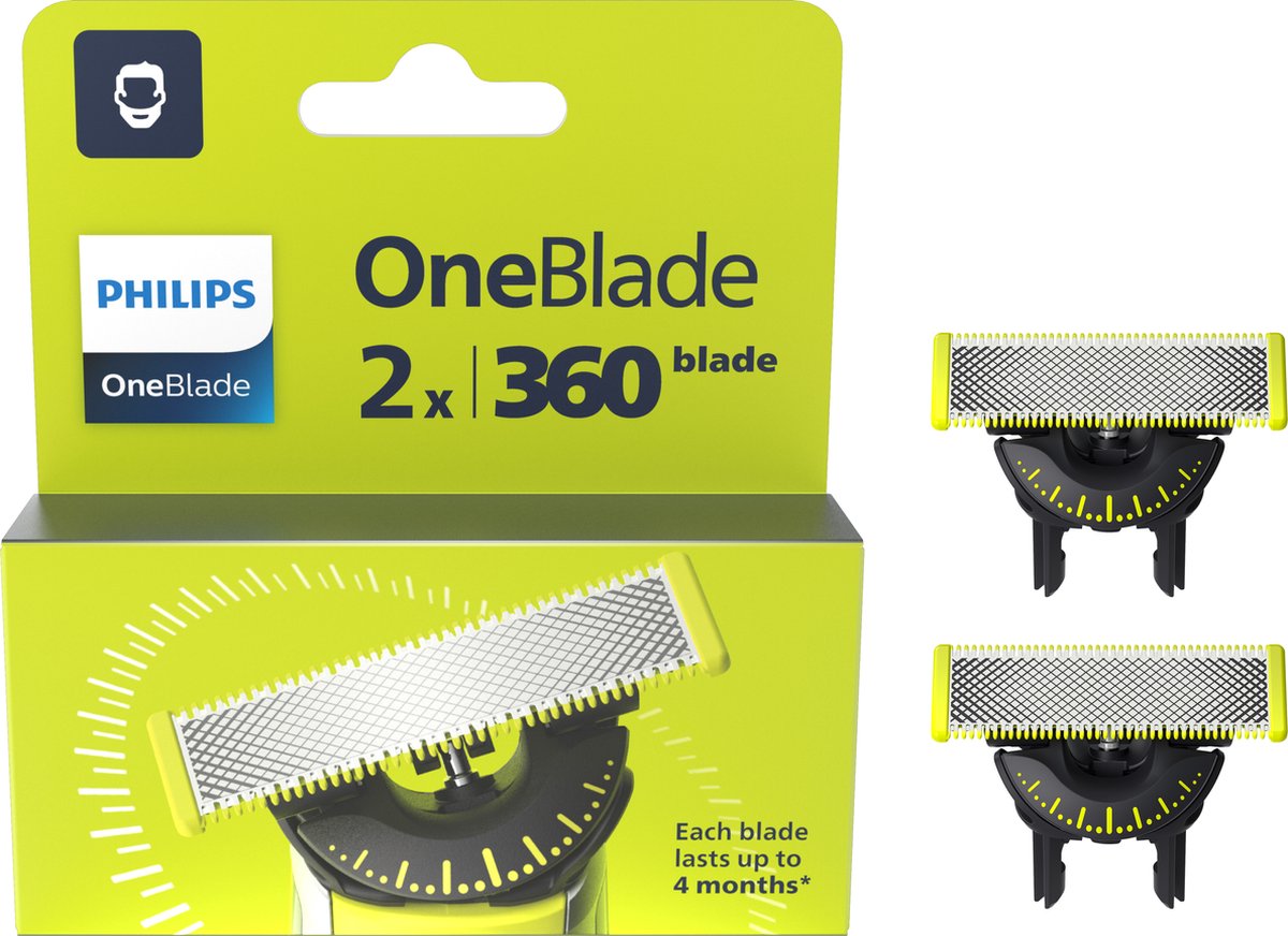 Philips OneBlade 360 ​​Blade - Lames de rechange - 2 pièces - QP420/50 