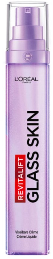 L'Oréal Paris Revitalift Filler Glass Skin Vloeibare Crème - 100 uur stralende hydratatie - met Hyaluronzuur & Vitamine Cg & B3 - 50ml