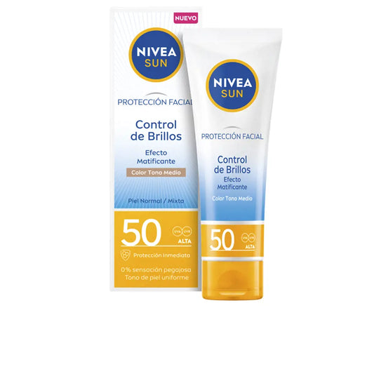 SUN CONTROL SHINE medium mattifying face cream SPF50
