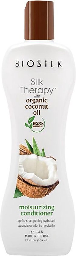 BioSilk Silk Therapy with Coconut Oil - Moisturizing Conditioner 355 ml