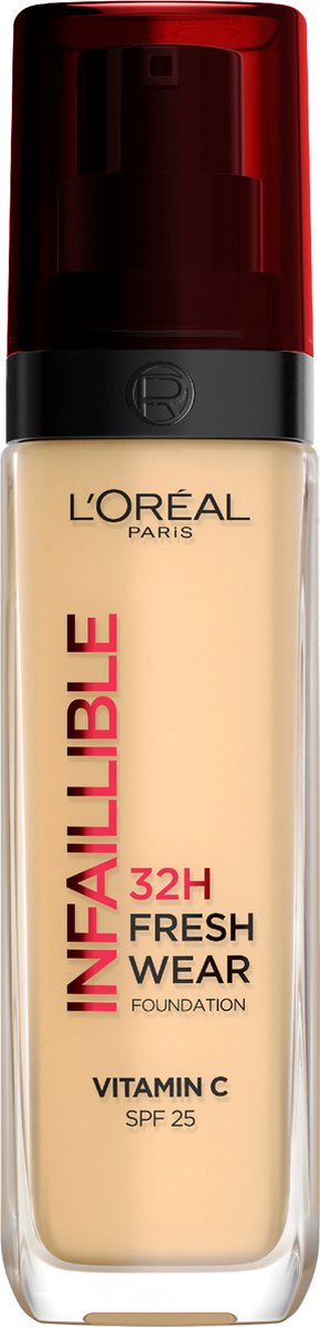L’Oréal Paris Infaillible 32HR Fresh Wear Foundation - 120 - Langhoudende Foundation met SPF 25 en Vitamine C - 30ML