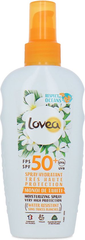 Lovea Moisturizing Sun Protection Spray Monoï de Tahiti - 150 ML (SPF 50)