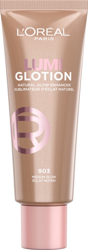 L'Oréal Paris Glotion 903 Medium Glow - Soin illuminateur naturel pour une peau éclatante - Hydratation 24 h* - 40 min