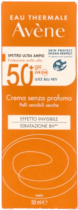 Avène Unscented Cream Spf 50+ - Zonnebrand - 50 ml