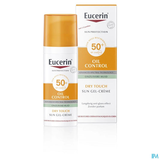 Eucerin Sun Oil Control Dry Touch Gel-Crème Onzuivere en Vette Huid SPF50+ 50m