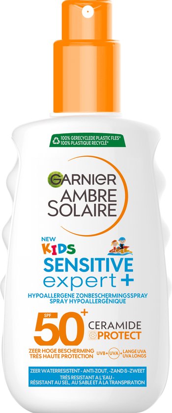 Garnier Ambre Solaire Sensitive Expert Kids Zonnebrandspray SPF 50 - 150ml