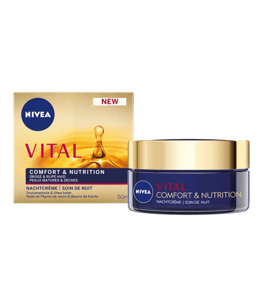 Nivea Vital Comfort & Nutrition  Nachtcrème - 50 ml