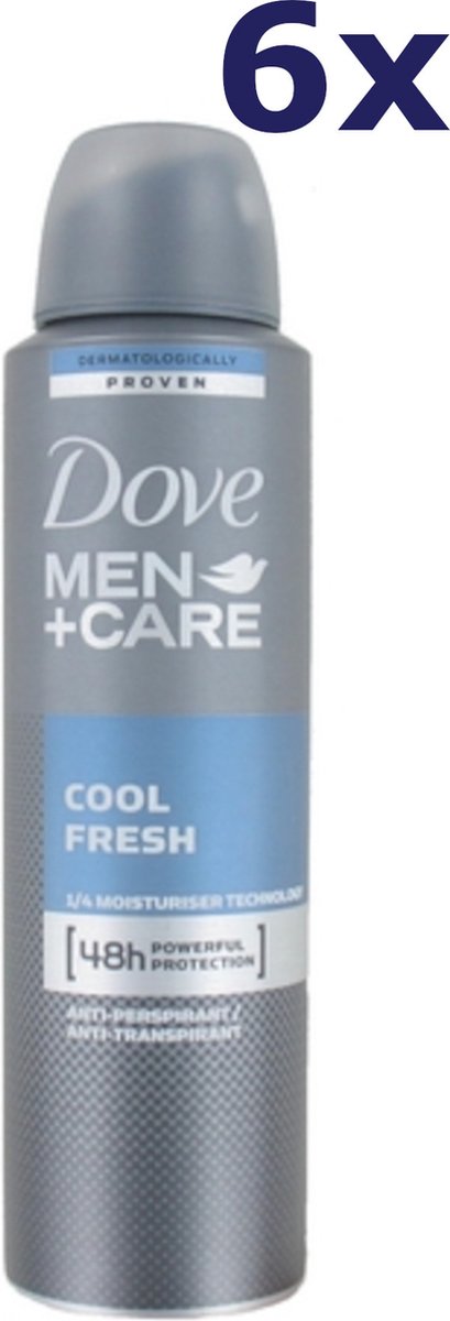 6x Dove Deodorant Spray Men 150 ml