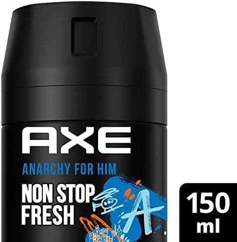 6x Axe Bodyspray Anarchy for Him zonder aluminiumzout 150 ml
