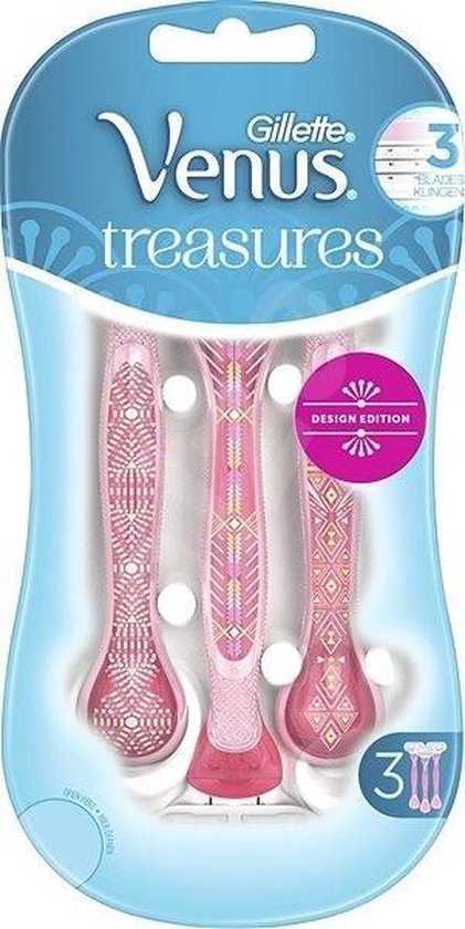 Set van 3 x 3-pack Venus scheermesjes in verschillende kleuren