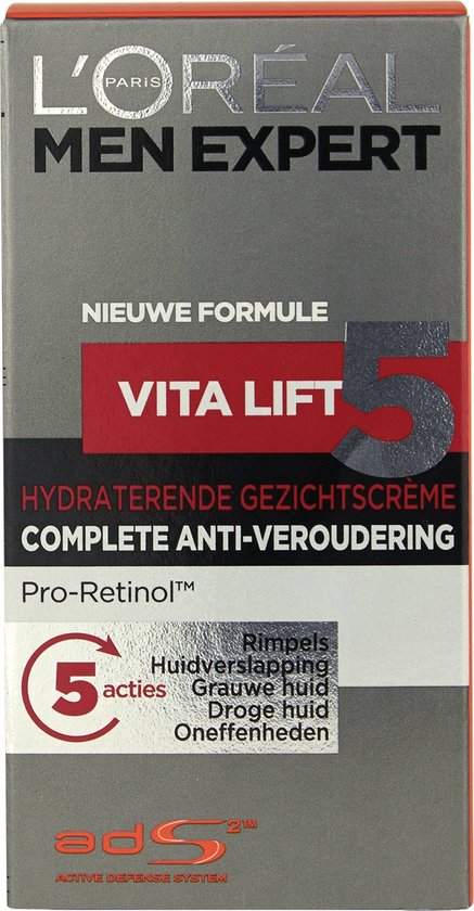 L'Oréal Paris Men Expert Vita Lift Hydraterende Gezichtscrème - 4 x 50 ml