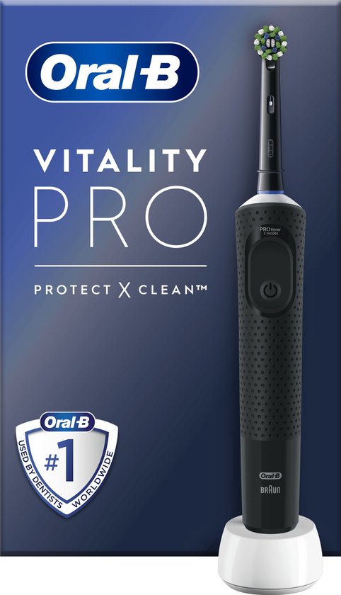 Oral-B Vitality Pro - Black - Electric Toothbrush - Designed by Braun 