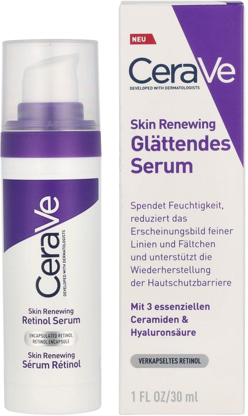 CeraVe Skin Renewing Retinol Serum - Met ingekapselde Retinol en Ceramiden - 30ml