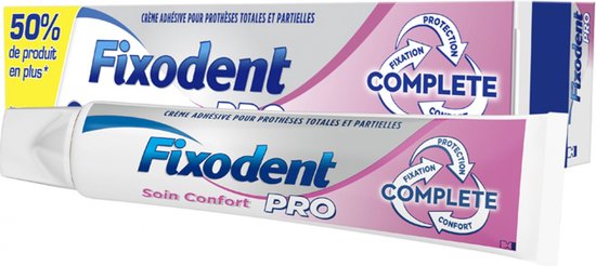 Fixodent Kleefpasta Pro Complete Zorg & Comfort - 70,5 gram- 6 stuks
