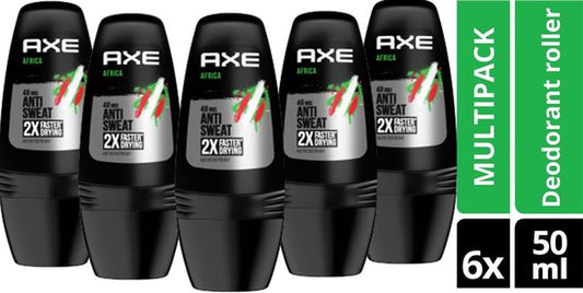 Déodorant roll-on Ax – Africa Dry 50 ml - 6 pièces 