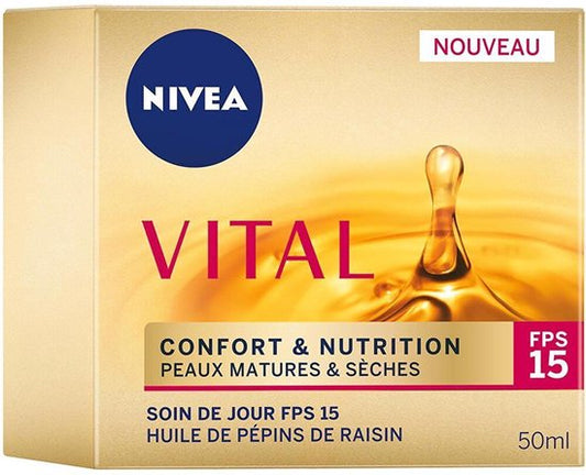 Nivea Soin du jour vital comfort spt 15 - 50 ml