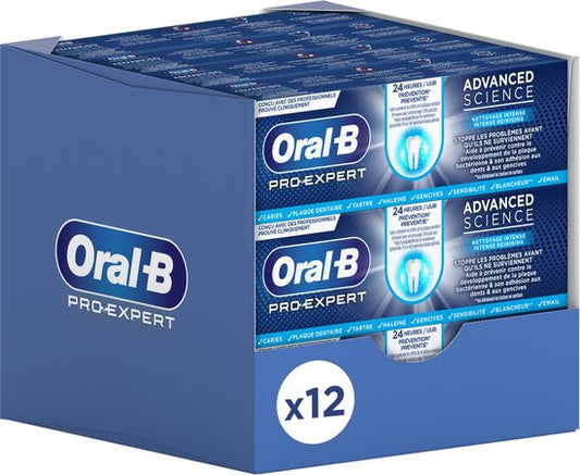 12x Oral-B Toothpaste Pro-Expert Advanced Deep Clean 75 ml 