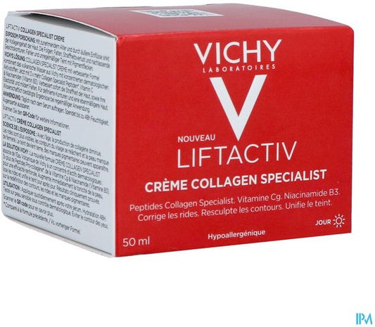 Vichy Liftactiv Collagen Specialist Day Cream - Anti-aging care - Reduces wrinkles and sagging skin - 50ml 