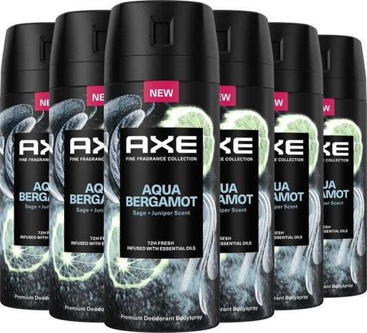 AXE - Premium Deodorant Bodyspray - Fine Fragrance Collection - Aqua Bergamot - 6 x 150 ml Merk:Axe • 5,0 Bekijk 5 reviews  •