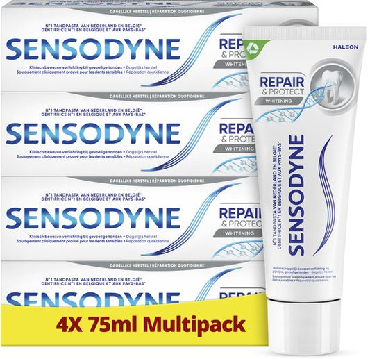 Sensodyne Repair & Protect Whitening Tandpasta voor gevoelige tanden 6x 75 m