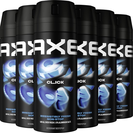 AXE - Deodorant Bodyspray - Click - 6 x 150 ml - Voordeelverpakkin