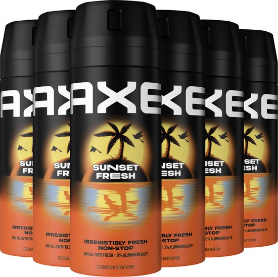 AXE - Deodorant Bodyspray - Sunset Fresh - 6 x 150 ml - Voordeelverpakking