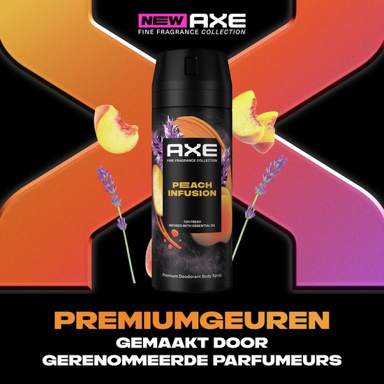 AXE - Premium Deodorant Bodyspray - Fine Fragrance Collection - Peach Infusion - 6 x 150 ml