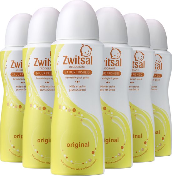 Zwitsal Original Deodorant - 6 x 100 ml - Value pack 