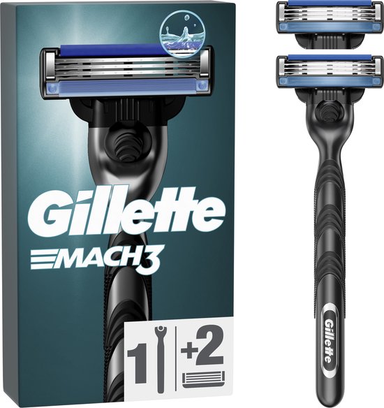 Gillette Mach3 - Shaving System and 2 Razor Blades 