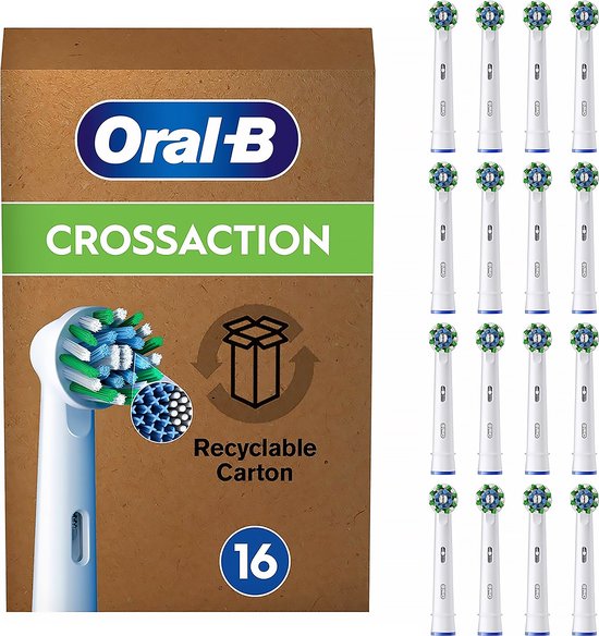 Oral-B Pro Cross Action - Opzetborstels - Met CleanMaximiser Technologie - 16 Stuks
