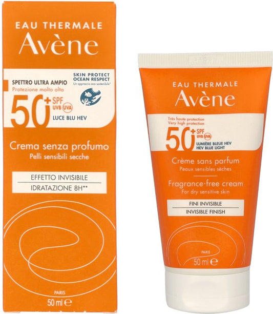 Avène Unscented Cream Spf 50+ - Zonnebrand - 50 ml