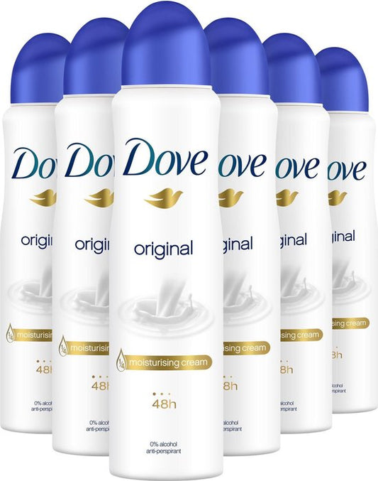 Dove Original Anti-transpirant Spray Vrouw - 6 x 250 ml - Voordeelverpakking Merk:Dove • Serie:Dove Original • 4,5 Bekijk 198 reviews  • Delen  • Rapporteer