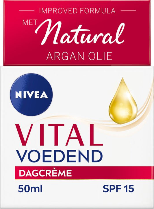 NIVEA VITAL Anti-Rimpel Extra Voedende Dagcrème - SPF 15 - 50 ml