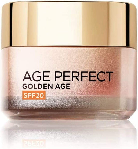 L'Oréal Paris Gezichtscrème Age Perfect Golden Age, anti-aging voor rijpe huid, SPF 20, voedt de huid diep, 50 ml