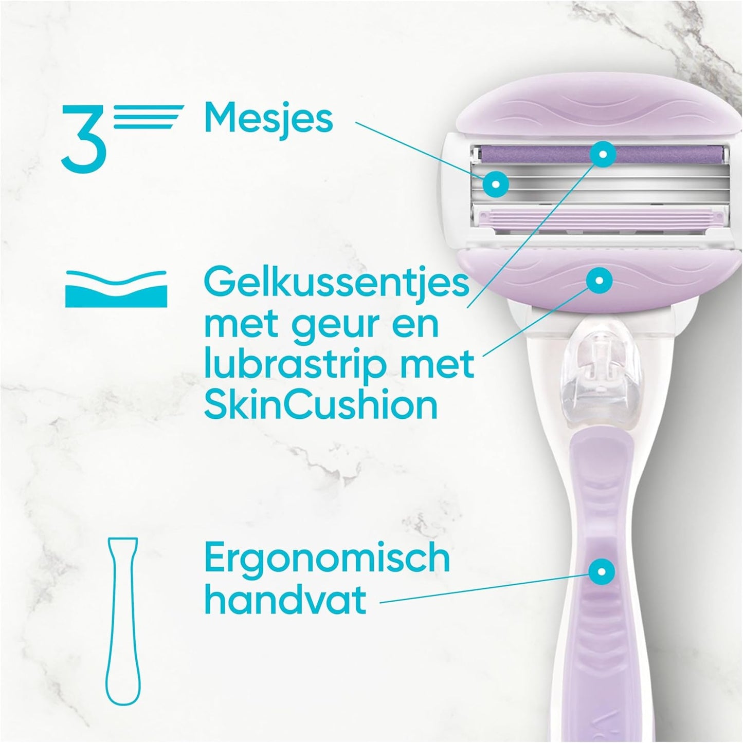 Gillette Venus ComfortGlide For Women Blades Breeze 8 pieces 