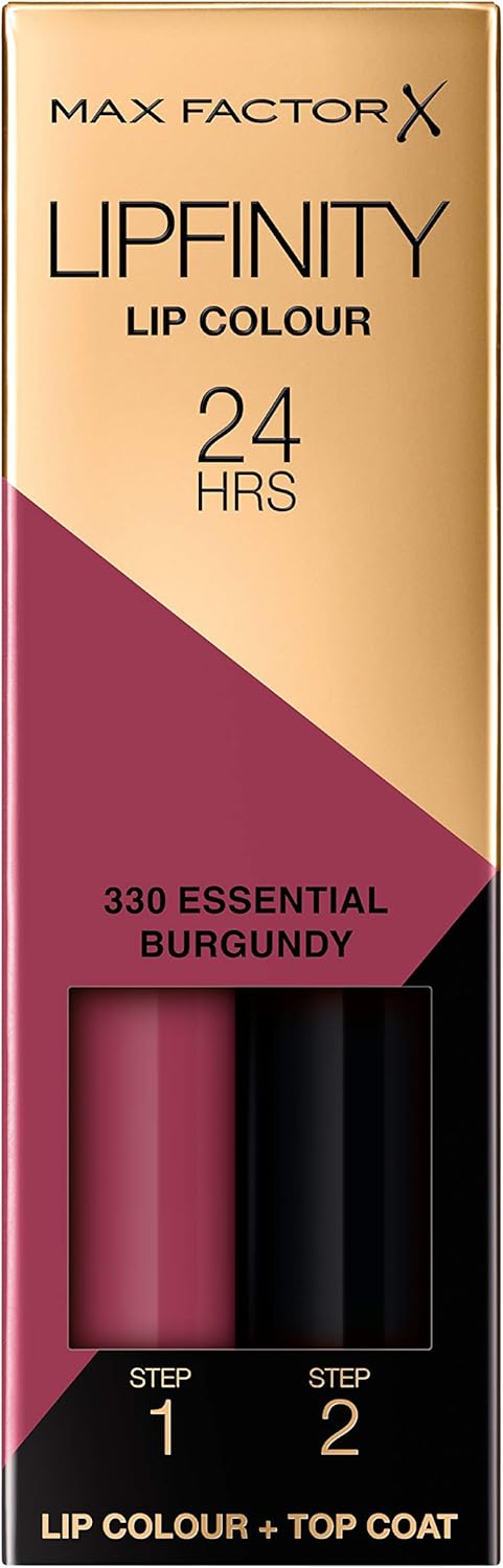 Rouge à lèvres longue tenue Max Factor Lipfinity Lip Color 2 étapes - 330 Bordeaux Essentiel