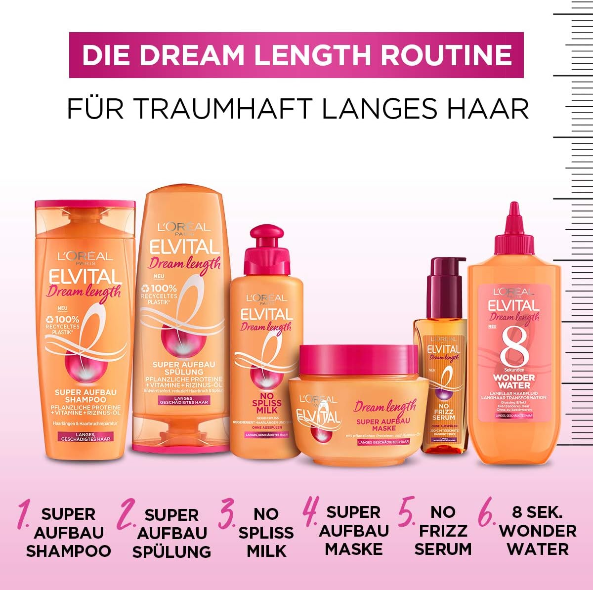 L'Oréal Paris Elvital Dream Length Super build-up conditioner,   3 x300ml