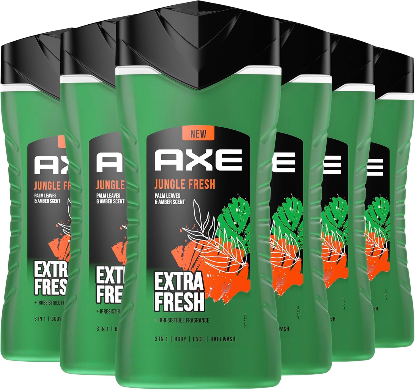 Gel douche 3 en 1 AX Jungle Fresh 6 x 250 ml 