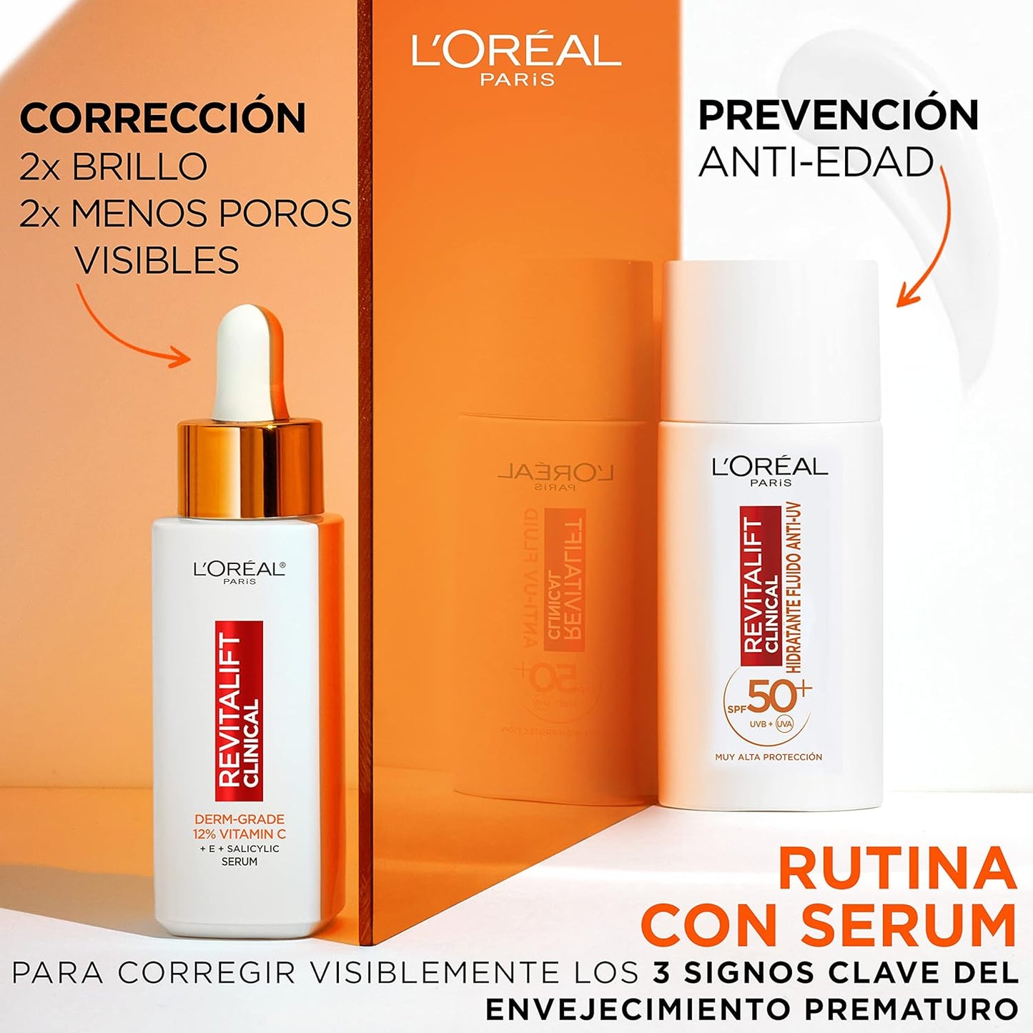 REVITALIFT CLINICAL moisturizing fluid anti-uv SPF50+ 50ml