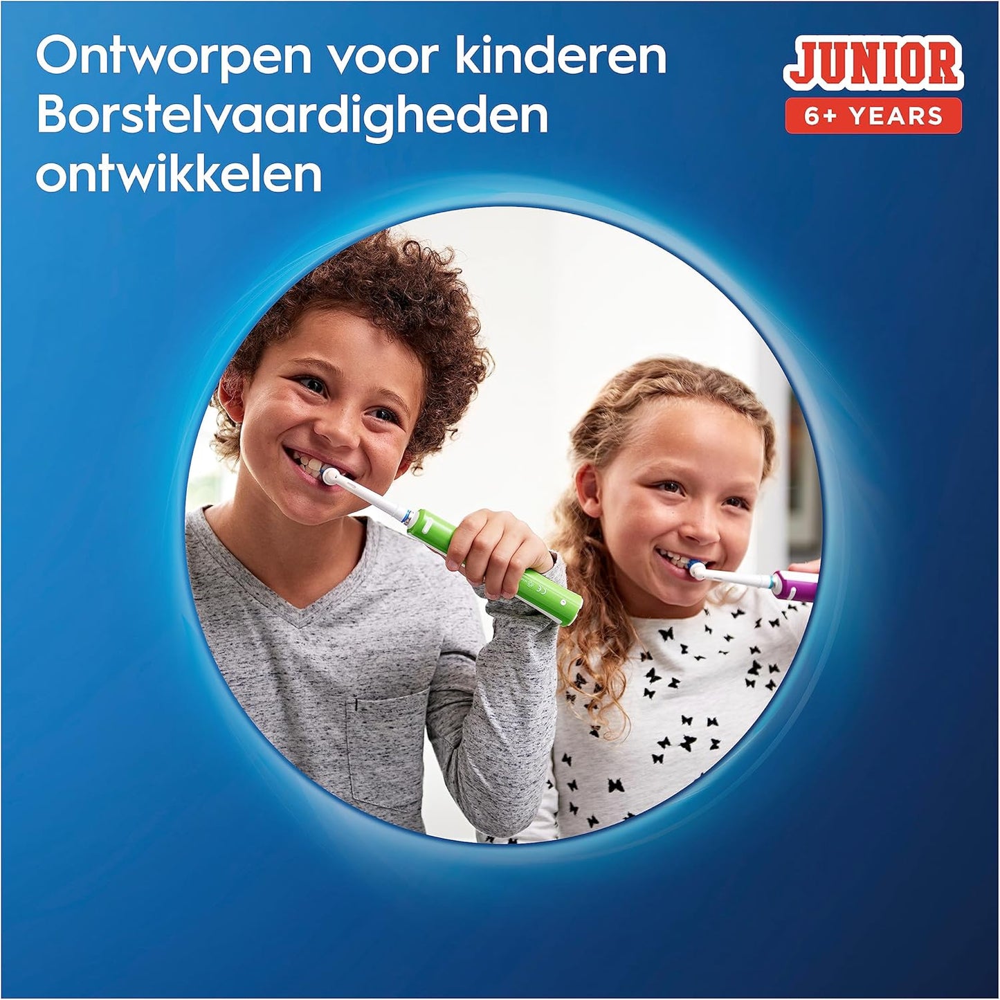 Oral-B Junior 6+ Jaar Groen Oplaadbare Elektrische Tandenborstel