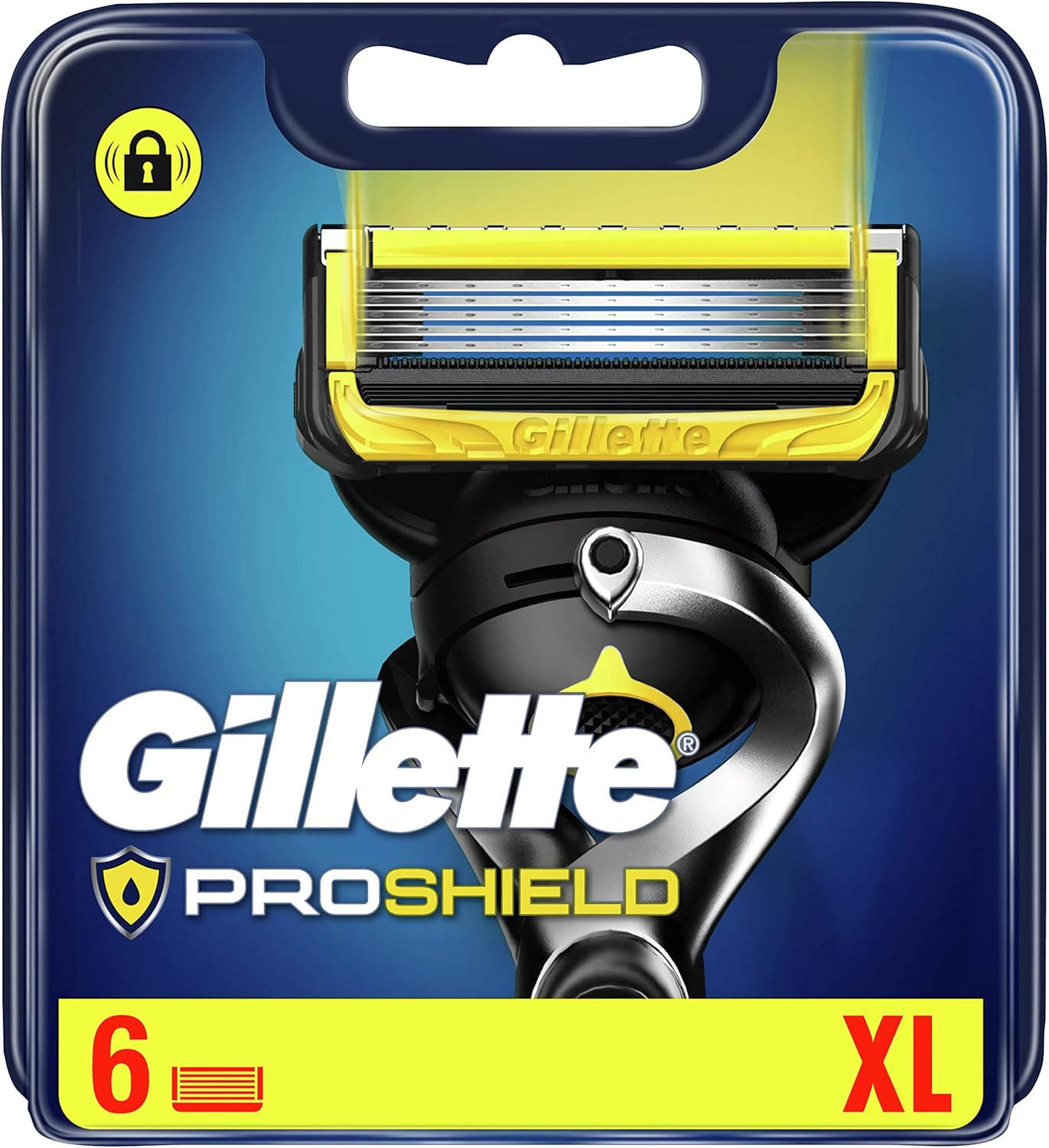 Gillette Proshield-messen voor heren, 6 reservemesjes
