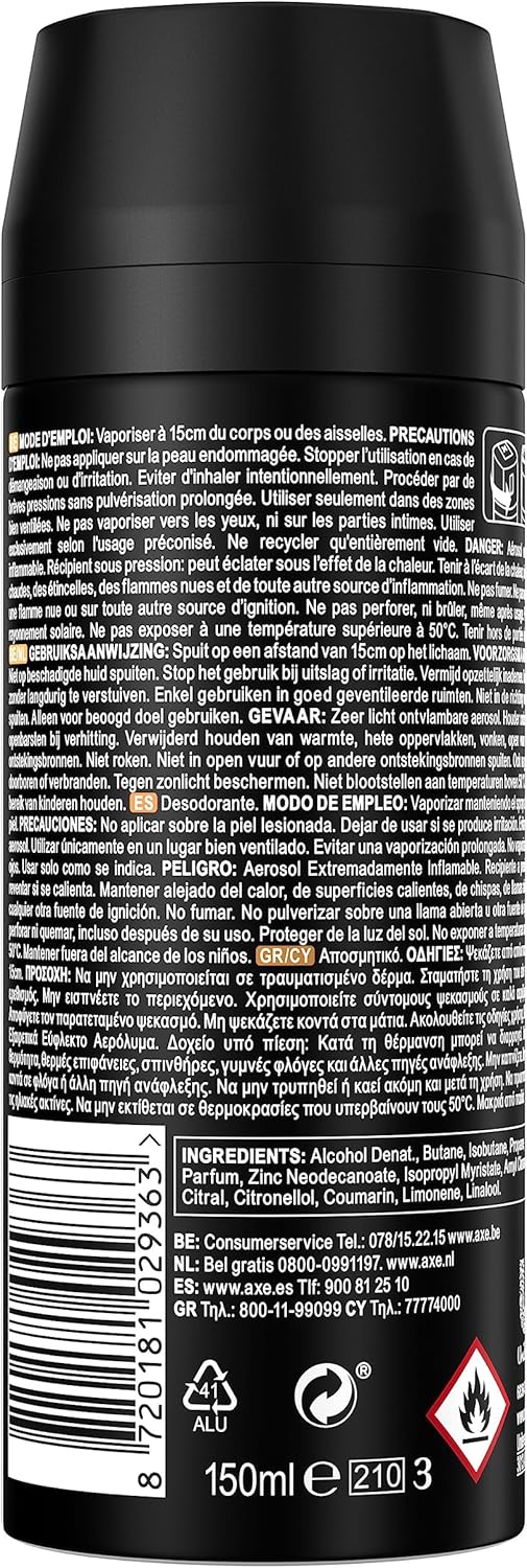 AXE Deodorant Bodyspray Dark Temptation - 6 x 150ml