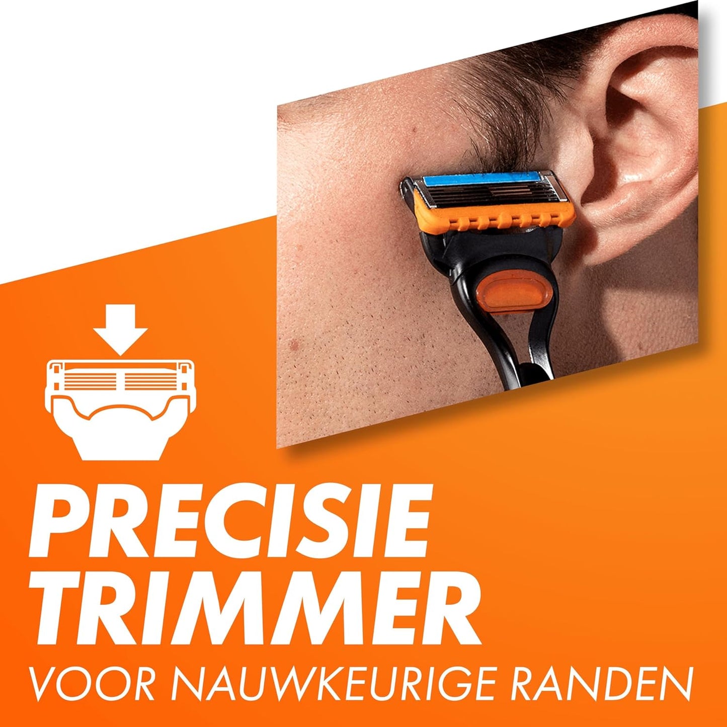 Lames de rasoir Gillette Fusion5 pour hommes, lot de 4, avec bande lubrifiante pour un rasage en douceur 
